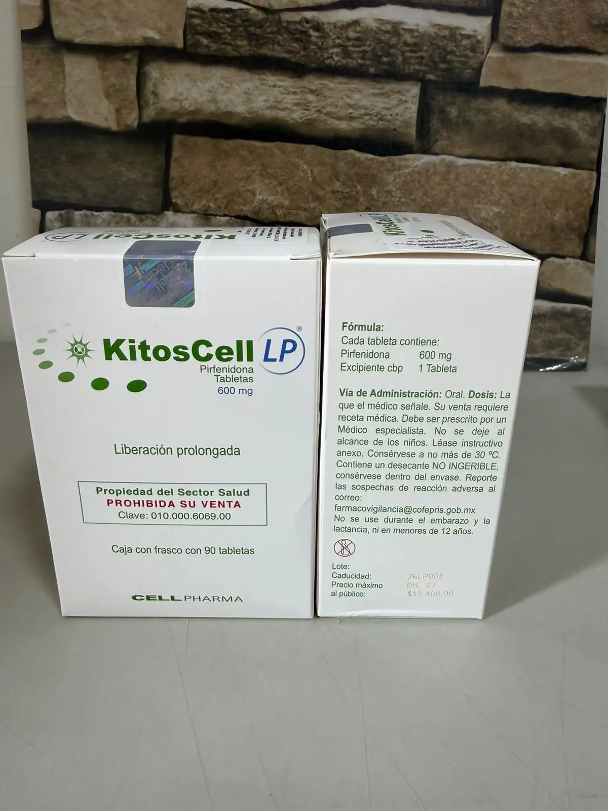KitosCell LP (Pirfenidona 600 mg)